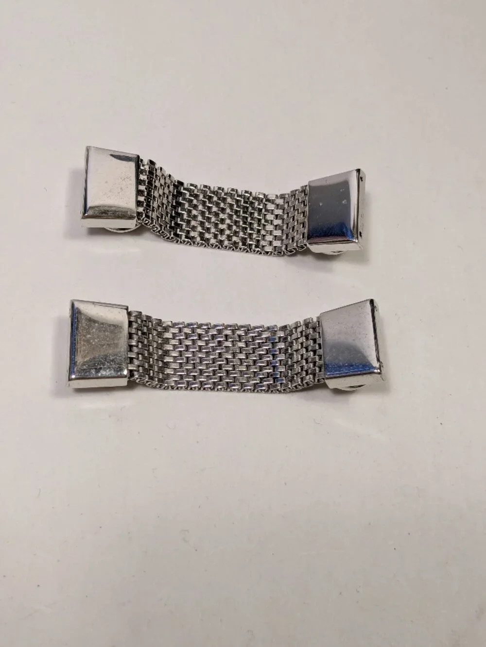 Swank Mesh Snap Cuff Links Vintage Snap Style Wraparound Mens Preppy Party